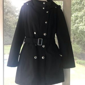 New Calvin Klein Rain coat/coat with detachable hood.
